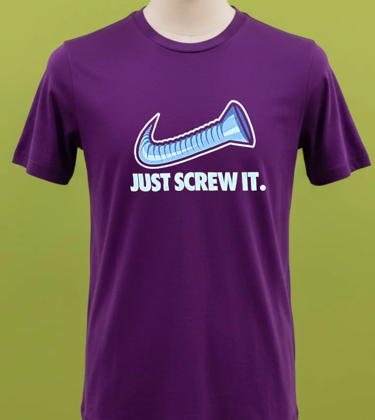 Nail Just Crew It Shirt Purple Shirt