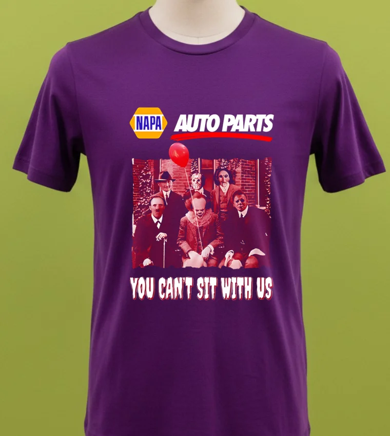 Napa Auto Parts You Can T Sit With Us Shirt - purple-shirt Napa Auto Parts You Cant Sit With Us Shirt Purple Shirt