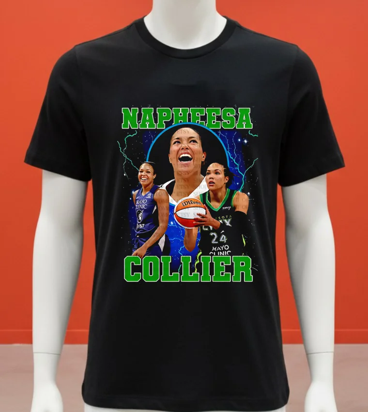 Napheesa Collier Lynx Basketball Player Step Sisters Shirt - balck-shirt Napheesa Collier Lynx Basketball Player Step Sisters Shirt Balck Shirt