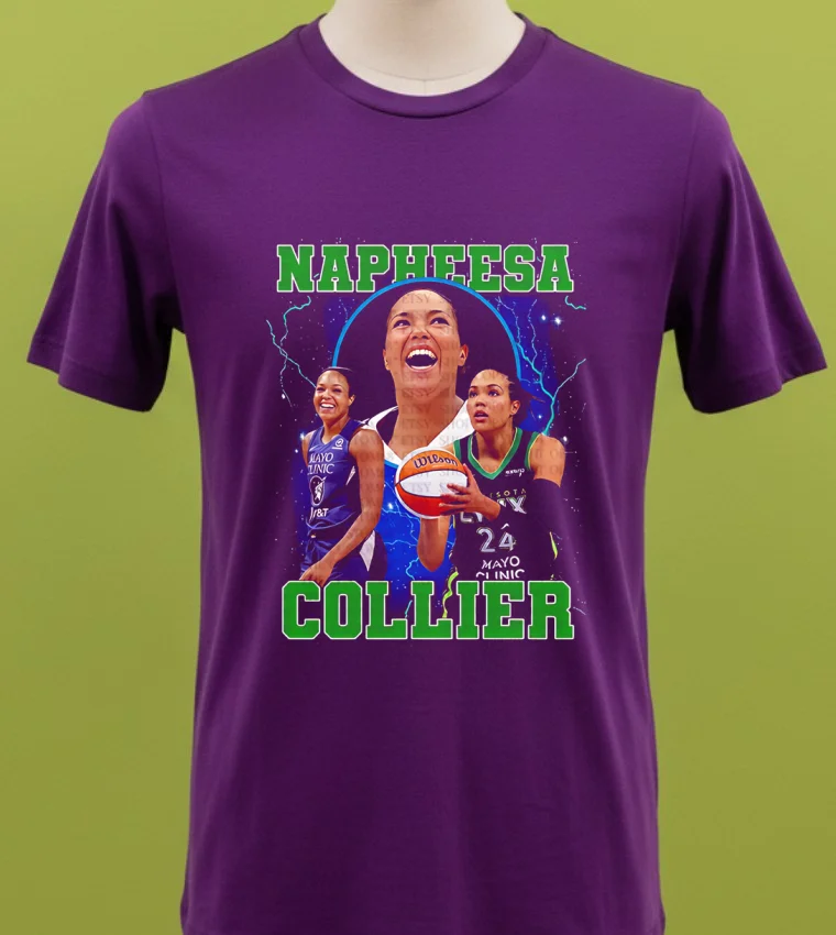 Napheesa Collier Lynx Basketball Player Step Sisters Shirt - purple-shirt Napheesa Collier Lynx Basketball Player Step Sisters Shirt Purple Shirt