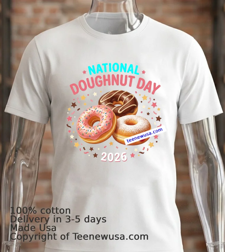 National Doughnut Day 2026 T Shirt White T Shirt 2