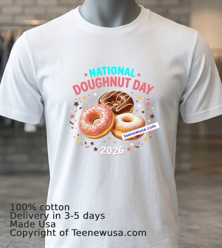 National Doughnut Day 2026 T Shirt White T Shirt 3