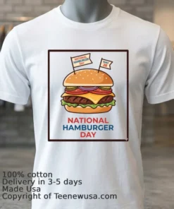 National Hamburger Day 2026 T Shirt
