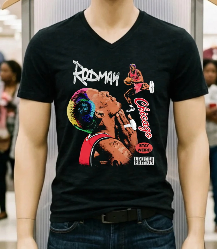 Nba Dennis Rodman Basketball Pray Retro Shirt Balck Shirt 1