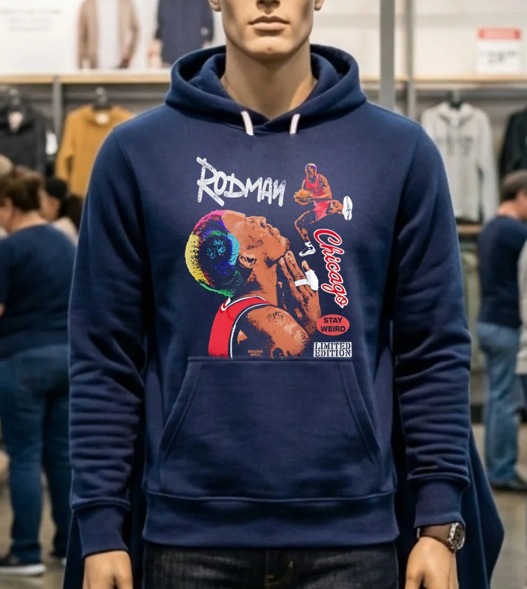 Nba Dennis Rodman Basketball Pray Retro Shirt - navy-shirt Nba Dennis Rodman Basketball Pray Retro Shirt Navy Shirt