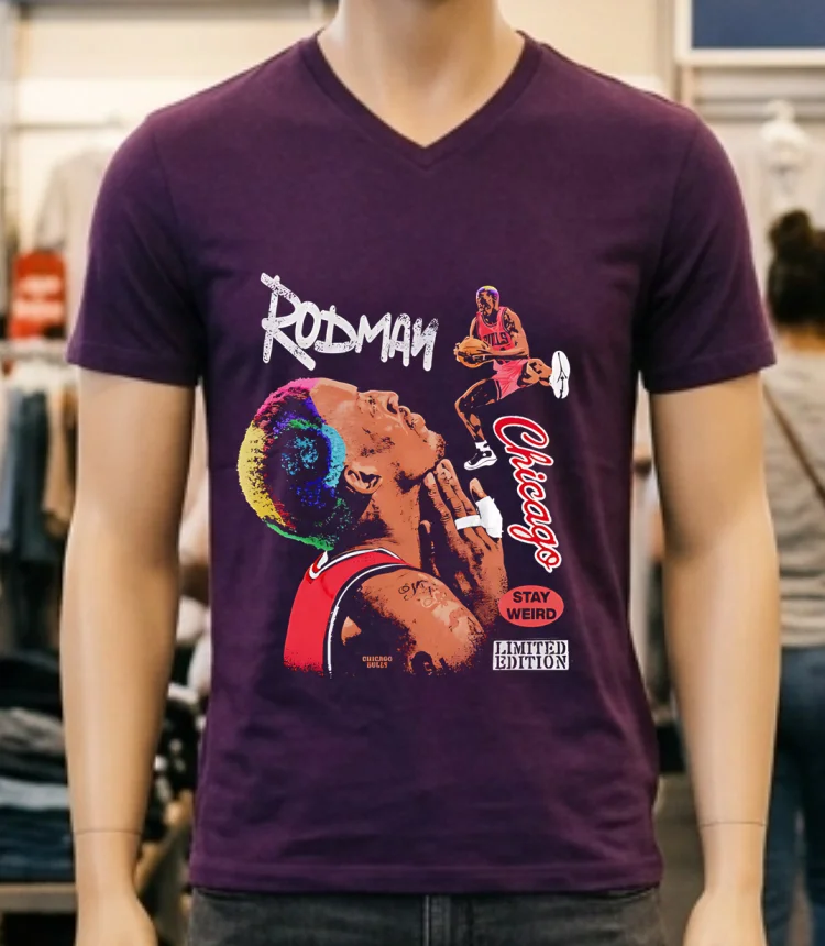 Nba Dennis Rodman Basketball Pray Retro Shirt - purple-shirt Nba Dennis Rodman Basketball Pray Retro Shirt Purple Shirt