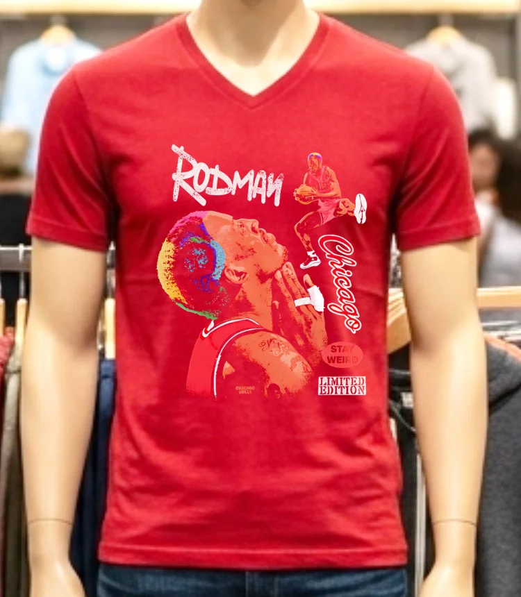 Nba Dennis Rodman Basketball Pray Retro Shirt Red Shirt