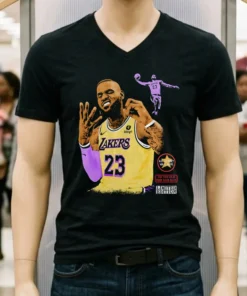 Nba Lebron James Hold Up 4 Fingers Shirt