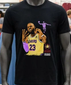 Nba Lebron James Hold Up 4 Fingers Shirt