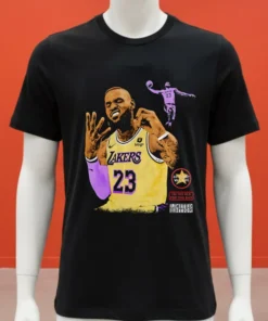 Nba Lebron James Hold Up 4 Fingers Shirt
