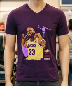 Nba Lebron James Hold Up 4 Fingers Shirt