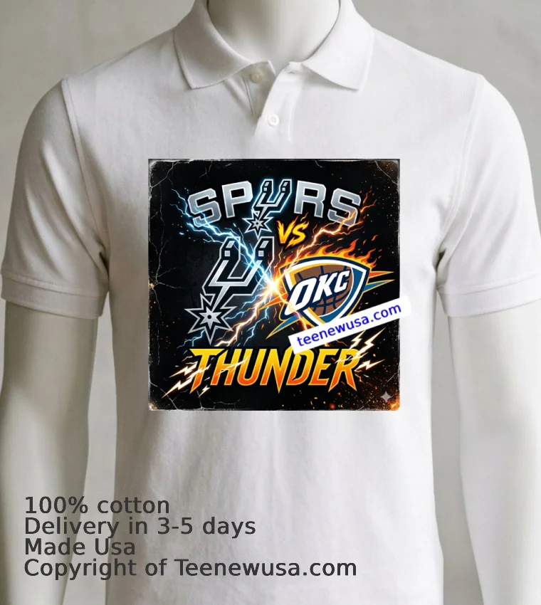 Nba Playoffs 2026 Spurs Vsthunder Sport T Shirt - white-t-shirt 7 Nba Playoffs 2026 Spurs Vsthunder Sport T Shirt White T Shirt 7