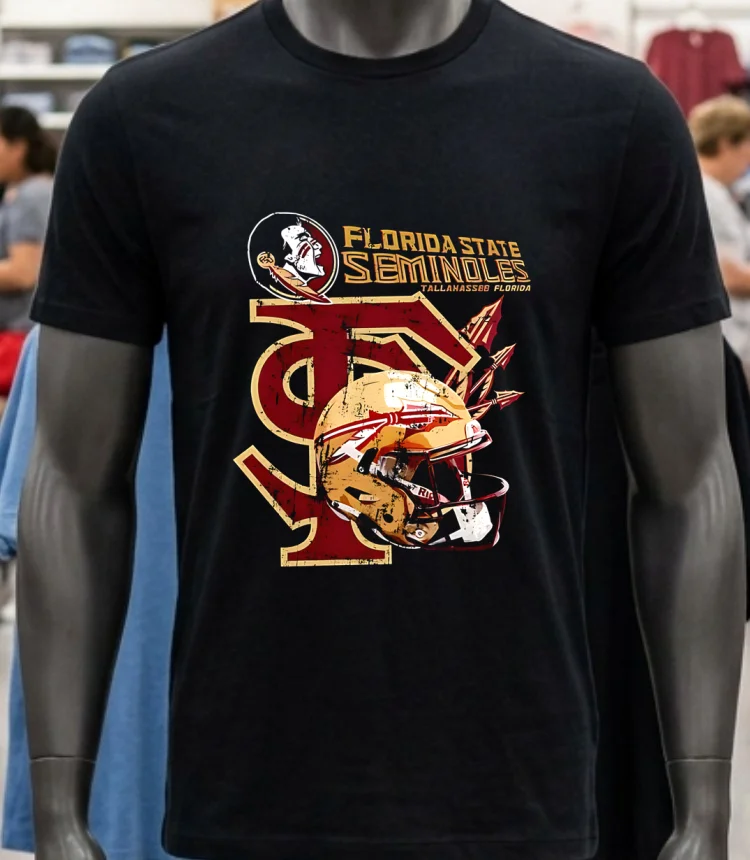 Ncaa Florida State Seminoles Tallahassee Florida Graphic Vintage Shirt - balck-shirt Ncaa Florida State Seminoles Tallahassee Florida Graphic Vintage Shirt Balck Shirt 2