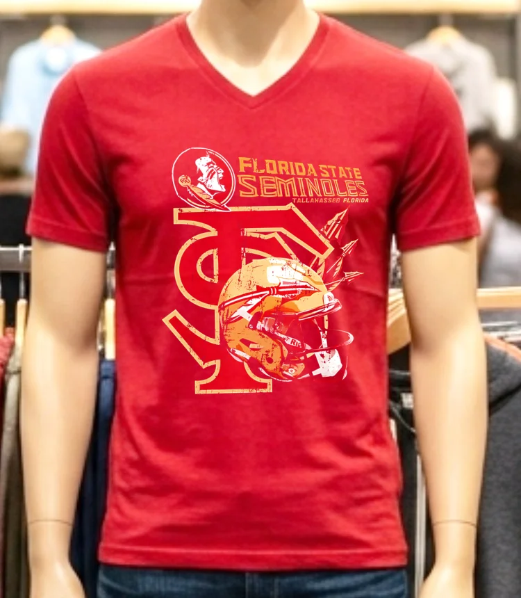 Ncaa Florida State Seminoles Tallahassee Florida Graphic Vintage Shirt - red-shirt Ncaa Florida State Seminoles Tallahassee Florida Graphic Vintage Shirt Red Shirt