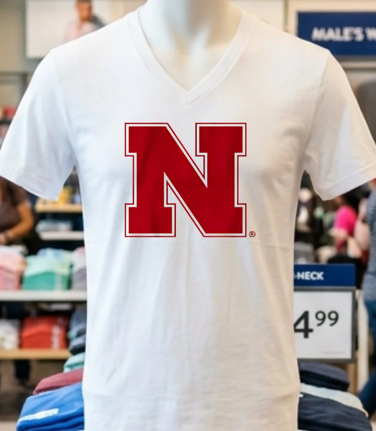 Nebraska Cornhuskers Primary Logo 2025 Shirt - white-t-shirt Nebraska Cornhuskers Primary Logo 2025 Shirt White T Shirt 3