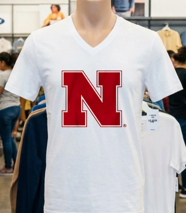 Nebraska Cornhuskers Primary Logo 2025 Shirt - white-t-shirt Nebraska Cornhuskers Primary Logo 2025 Shirt White T Shirt 4
