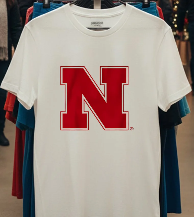 Nebraska Cornhuskers Primary Logo 2025 Shirt - white-t-shirt Nebraska Cornhuskers Primary Logo 2025 Shirt White T Shirt