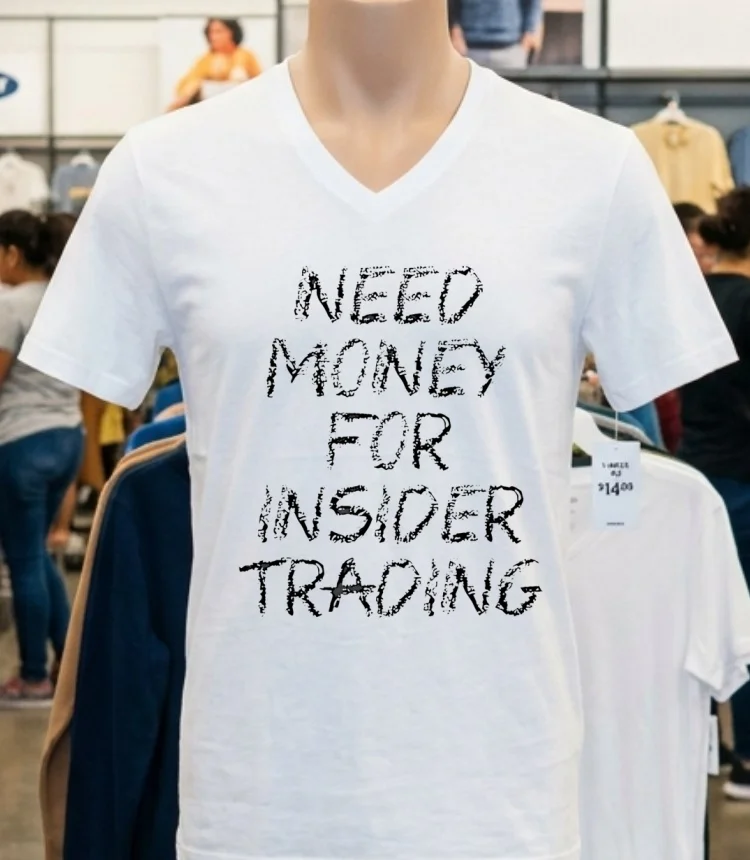 Need Money For Insider Trading Shirt - white-t-shirt Need Money For Insider Trading Shirt White T Shirt 4