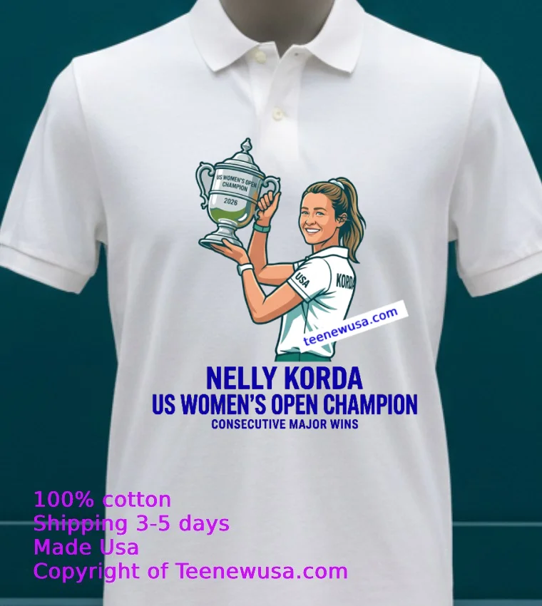 Nelly Korda Wins Us Womens Open 2026 And Claim Second Consecutive Major T Shirt White T Shirt 23
