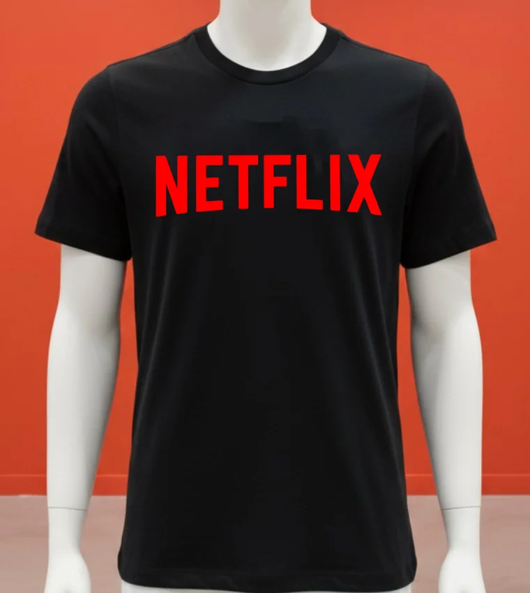 Netflix Down Shirt - balck-shirt Netflix Down Shirt Balck Shirt