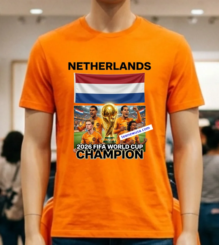 Netherlands National Football World Cup 2026 T Shirt - orange-shirt Netherlands National Football World Cup 2026 T Shirt Orange Shirt