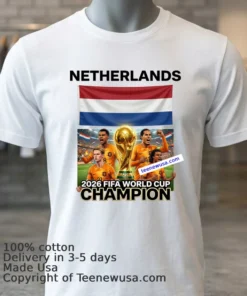 Netherlands National Football World Cup 2026 T Shirt
