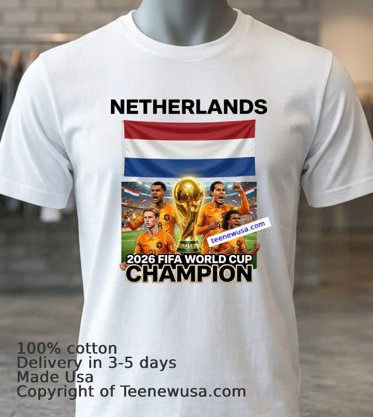 Netherlands National Football World Cup 2026 T Shirt White T Shirt 3