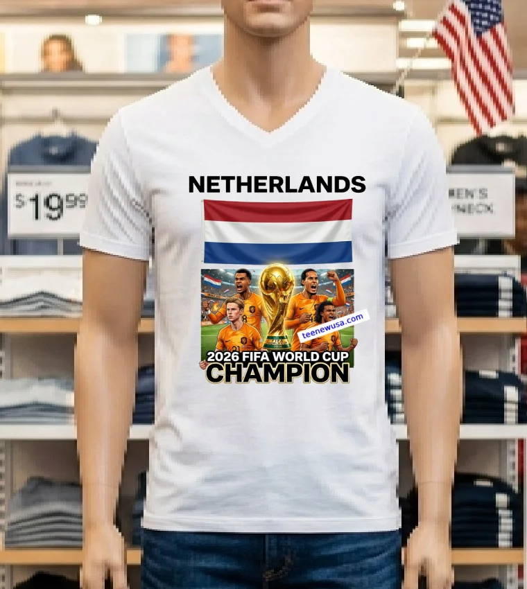 Netherlands National Football World Cup 2026 T Shirt - white-t-shirt Netherlands National Football World Cup 2026 T Shirt White T Shirt