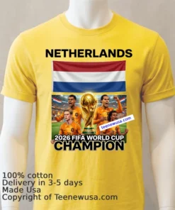 Netherlands National Football World Cup 2026 T Shirt