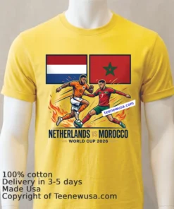 Netherlands Vs Morocco World Cup 2026 T Shirt