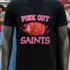 New Orleans Saints Pink Out Ball Shirt Balck Shirt 2