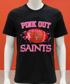 New Orleans Saints Pink Out Ball Shirt