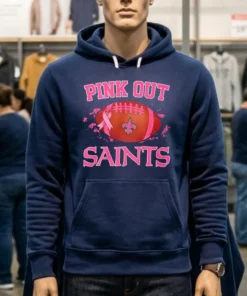 New Orleans Saints Pink Out Ball Shirt