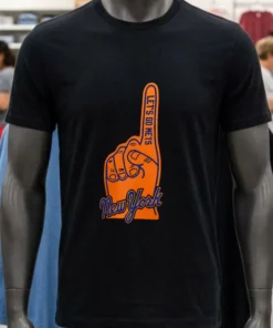 New York Mets Hand Lets Go Mets Shirt Balck Shirt 2