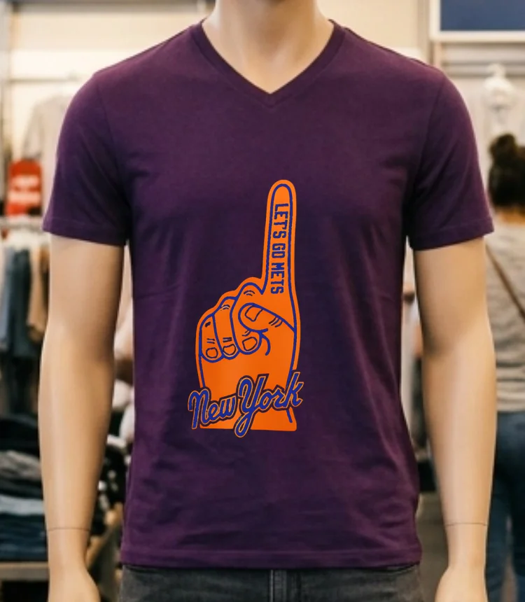 New York Mets Hand Let S Go Mets Shirt - purple-shirt New York Mets Hand Lets Go Mets Shirt Purple Shirt