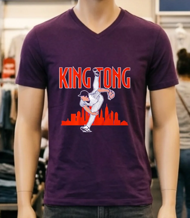 New York Mets King Tong Skyline Shirt - purple-shirt New York Mets King Tong Skyline Shirt Purple Shirt