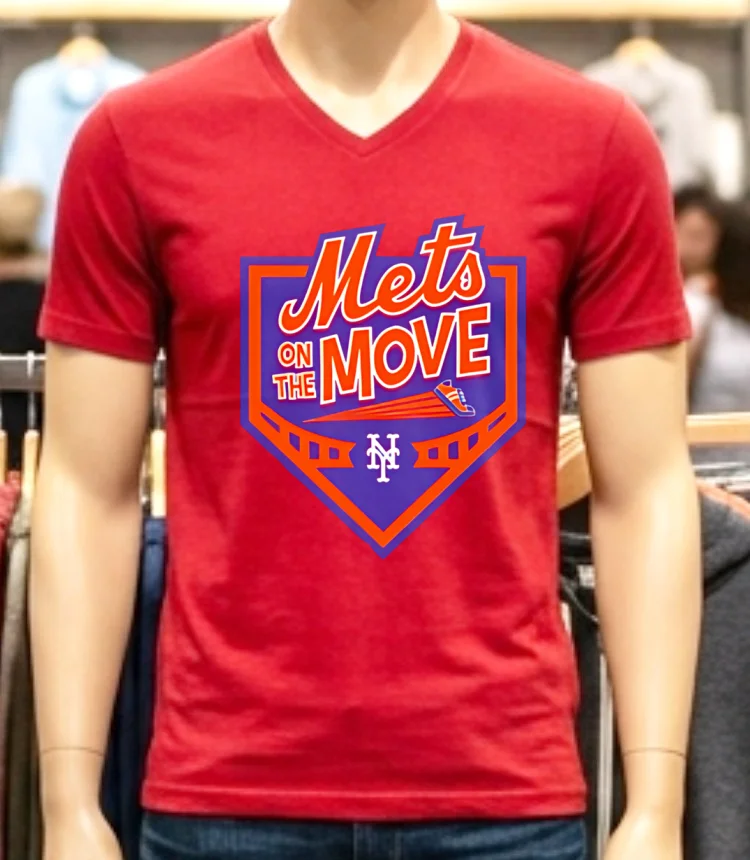 New York Mets On The Move Shirt Red Shirt