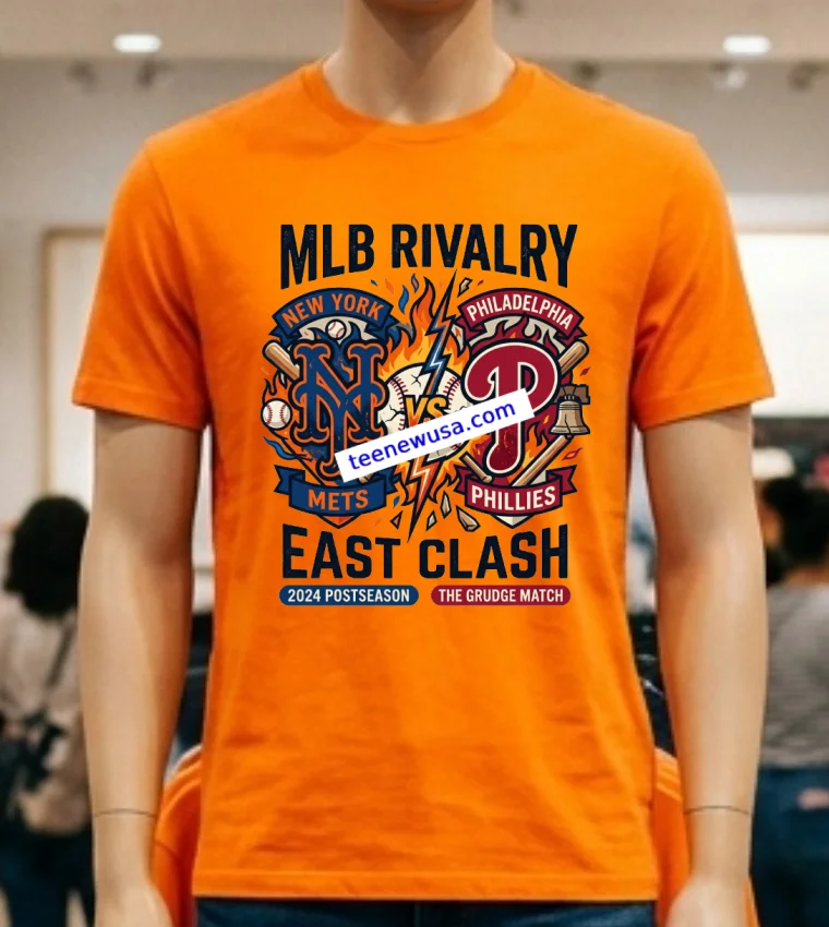 New York Mets Vs Philadelphia Phillies Mlb All Star Sport T Shirt - orange-shirt New York Mets Vs Philadelphia Phillies Mlb All Star Sport T Shirt Orange Shirt