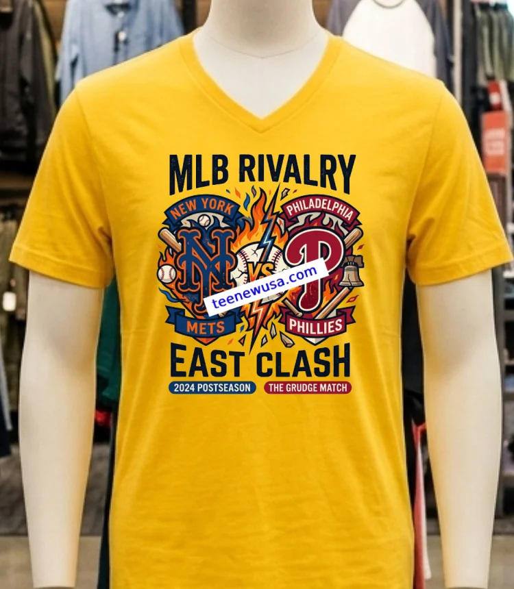 New York Mets Vs Philadelphia Phillies Mlb All Star Sport T Shirt Yellow T Shirt 1