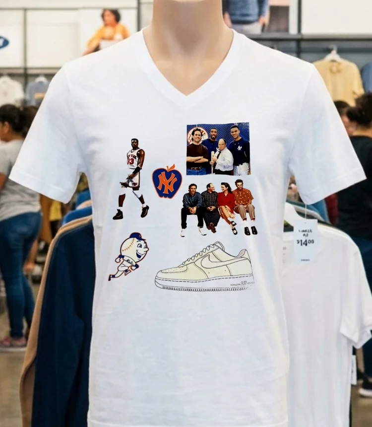 New York Seinfeld Vintage Shirt - white-t-shirt New York Seinfeld Vintage Shirt White T Shirt 4