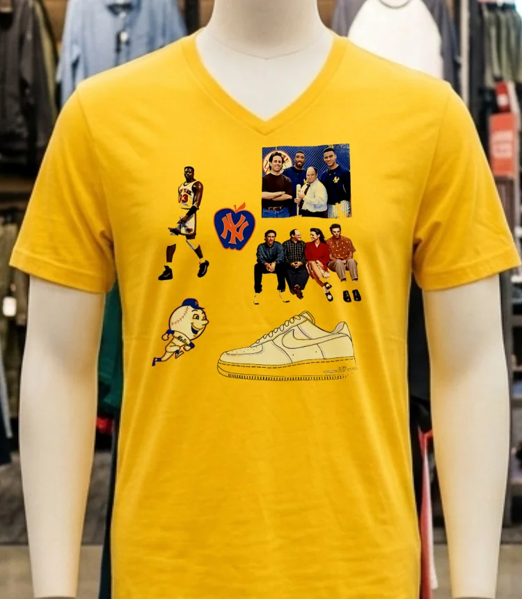 New York Seinfeld Vintage Shirt - yellow-t-shirt New York Seinfeld Vintage Shirt Yellow T Shirt 1