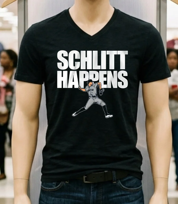 New York Yankees Cam Schlittler Schlitt Happens Player 2025 Shirt - balck-shirt New York Yankees Cam Schlittler Schlitt Happens Player 2025 Shirt Balck Shirt 1