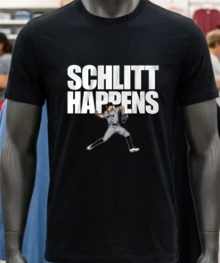 New York Yankees Cam Schlittler Schlitt Happens Player 2025 Shirt