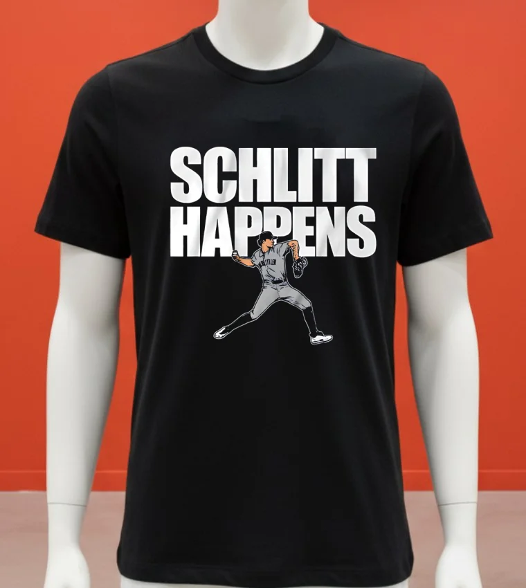 New York Yankees Cam Schlittler Schlitt Happens Player 2025 Shirt - balck-shirt New York Yankees Cam Schlittler Schlitt Happens Player 2025 Shirt Balck Shirt