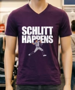 New York Yankees Cam Schlittler Schlitt Happens Player 2025 Shirt