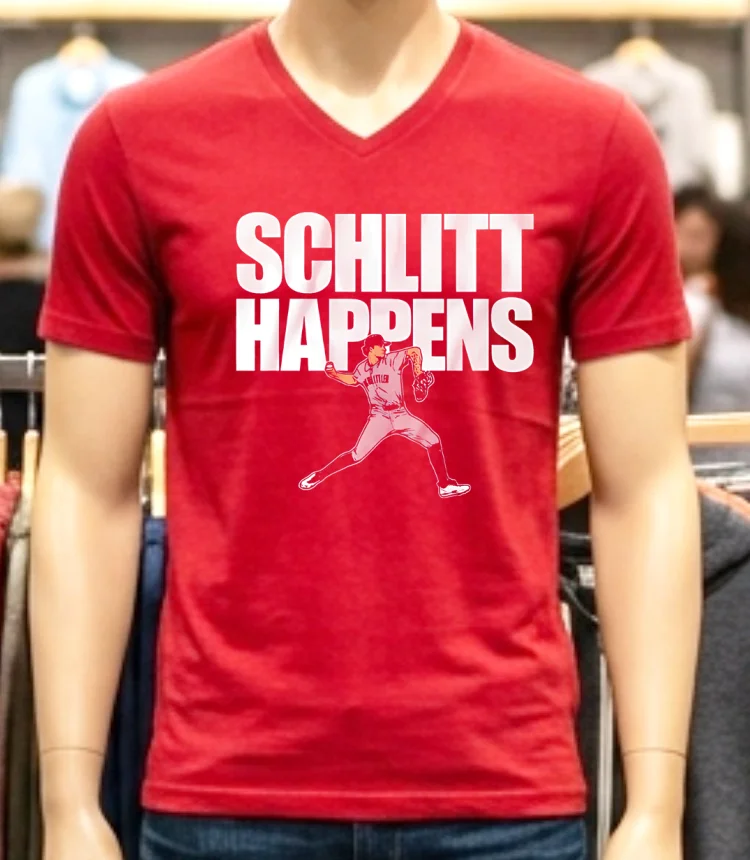 New York Yankees Cam Schlittler Schlitt Happens Player 2025 Shirt - red-shirt New York Yankees Cam Schlittler Schlitt Happens Player 2025 Shirt Red Shirt