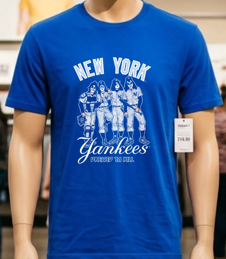 New York Yankees Dressed To Kill Shirt - blue-shirt New York Yankees Dressed To Kill Shirt Blue Shirt