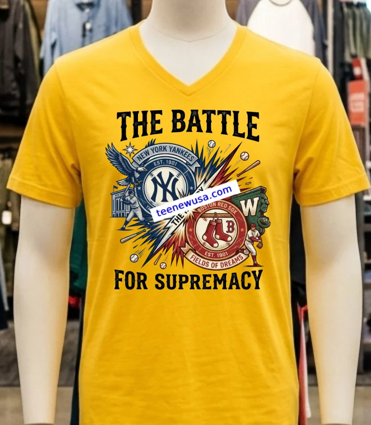 New York Yankees Vs Boston Red Sox Mlb All Star Sport T Shirt Yellow T Shirt 1