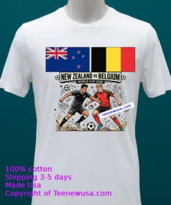 New Zealand Vs Belgium World Cup 2026 T Shirt