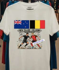 New Zealand Vs Belgium World Cup 2026 T Shirt